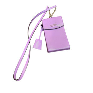 Kate Spade New York Spencer North South Purple Leather Phone Crossbody
